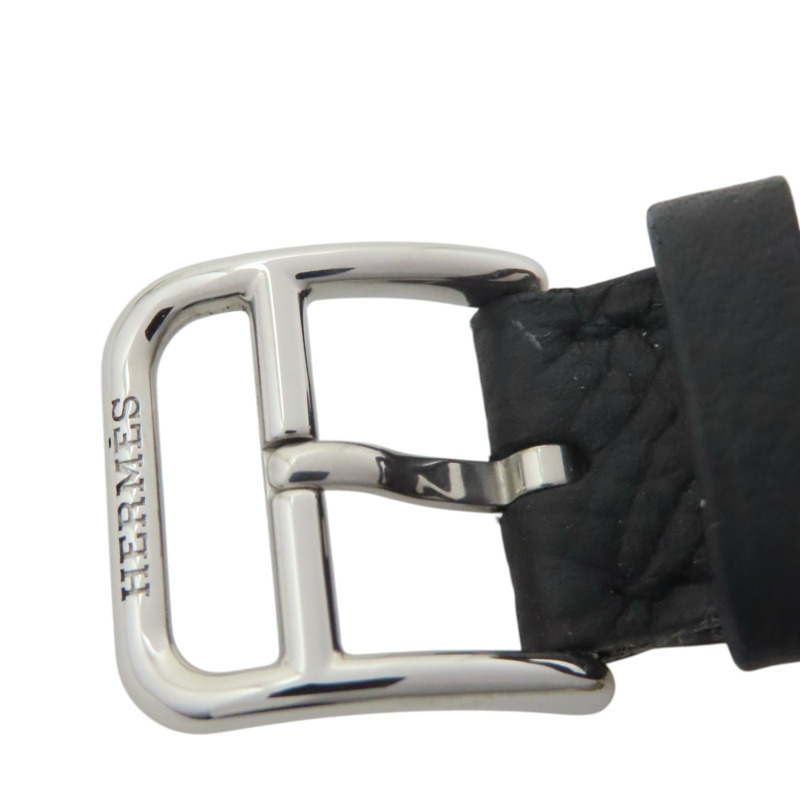 白色錶面 不鏽鋼 EPSOM牛皮錶帶 H Watch 石英腕錶【HERMES 愛馬仕】 HH1.210-8