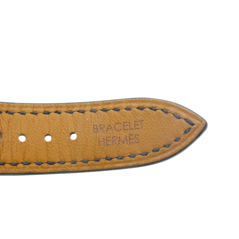 白色錶面 不鏽鋼 EPSOM牛皮錶帶 H Watch 石英腕錶【HERMES 愛馬仕】 HH1.210-9