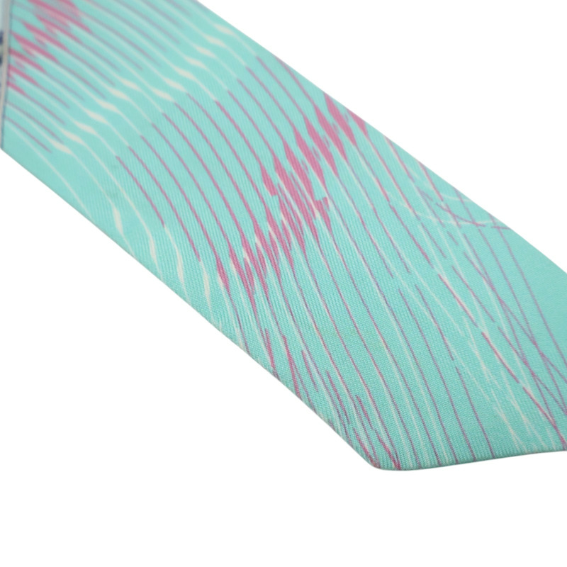 湖水綠 流水瓶 絲綢 Twilly 絲巾 (污漬/脫線)【HERMES 愛馬仕】-7