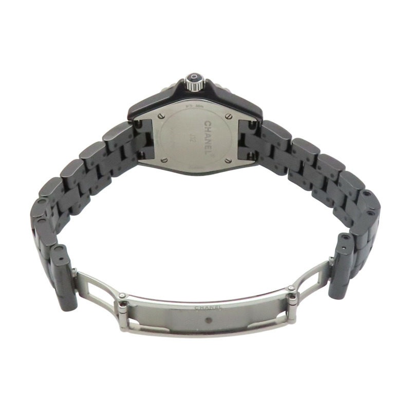 黑色 陶瓷 J12 So Black 石英表【CHANEL 香奈兒】 H4196-3