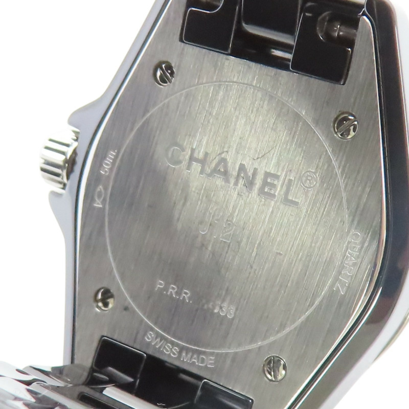黑色 陶瓷 J12 So Black 石英表【CHANEL 香奈兒】 H4196-4