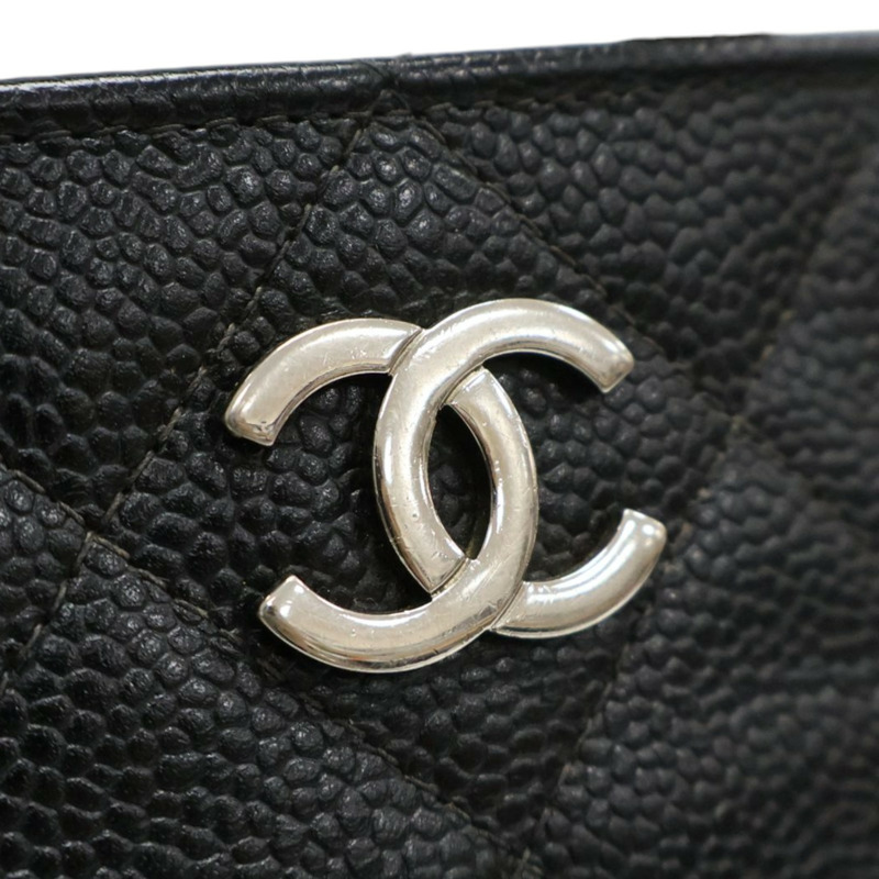 黑色 牛皮 肩背包 銀釦 (無卡,染色)【CHANEL 香奈兒】-5