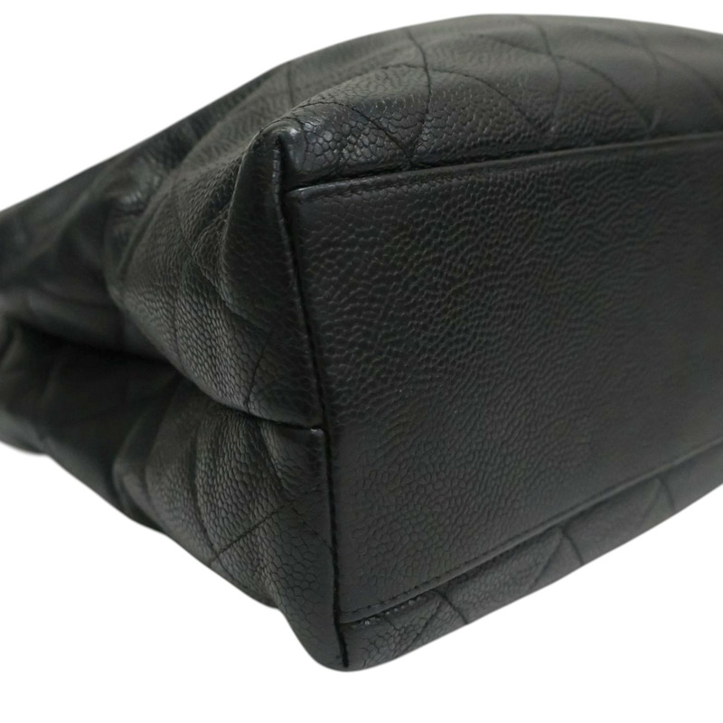 黑色 牛皮 肩背包 銀釦 (無卡,染色)【CHANEL 香奈兒】-10