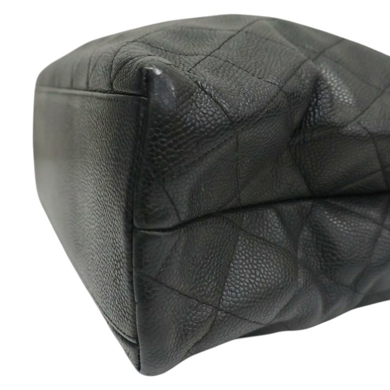 黑色 牛皮 肩背包 銀釦 (無卡,染色)【CHANEL 香奈兒】-11