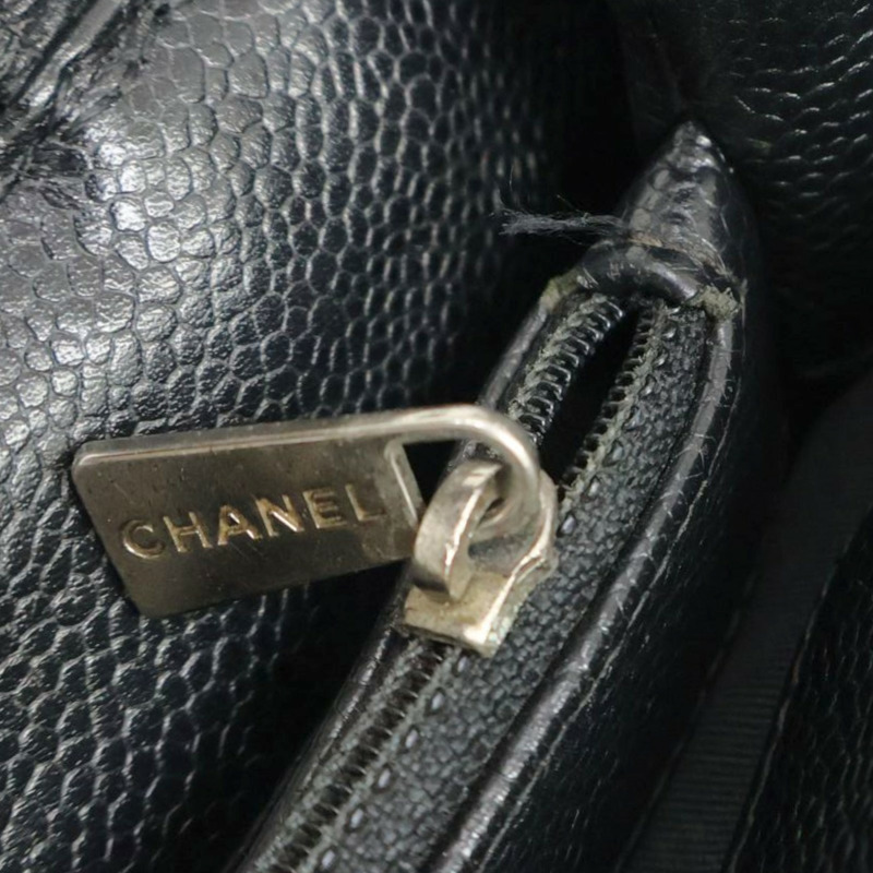 黑色 牛皮 肩背包 銀釦 (無卡,染色)【CHANEL 香奈兒】-13