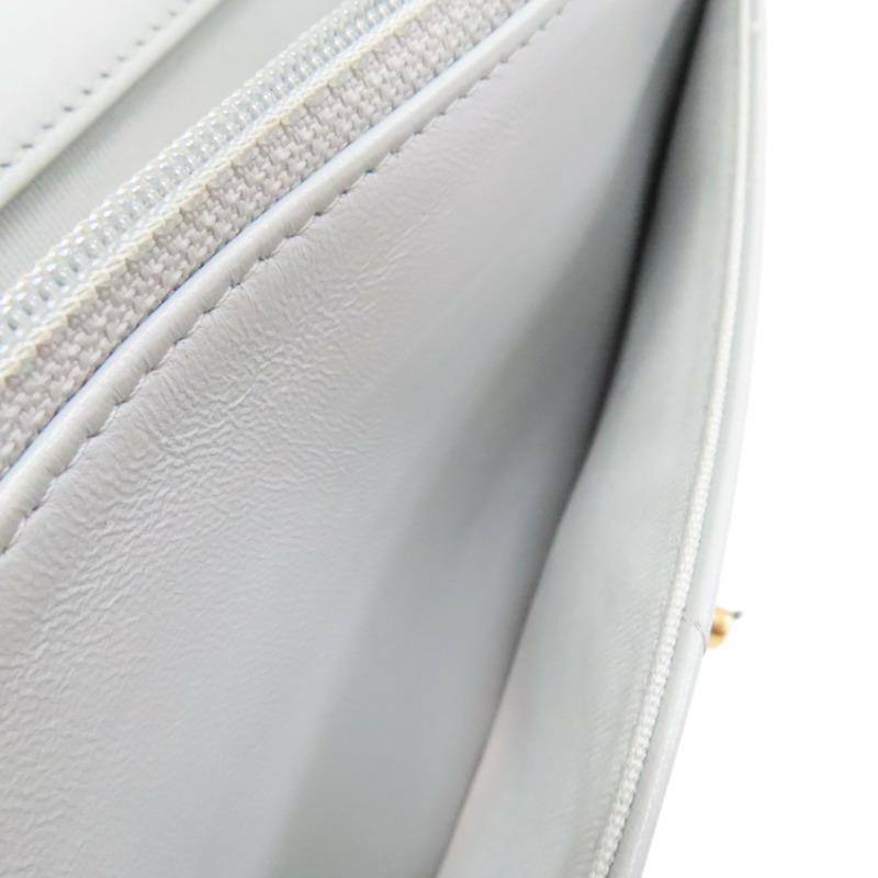 灰色 羊皮 19 WOC 兩用包 金釦 (染色)【CHANEL 香奈兒】 AP0957-4