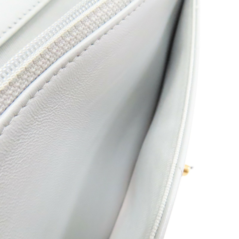 灰色 羊皮 19 WOC 兩用包 金釦 (染色)【CHANEL 香奈兒】 AP0957-5