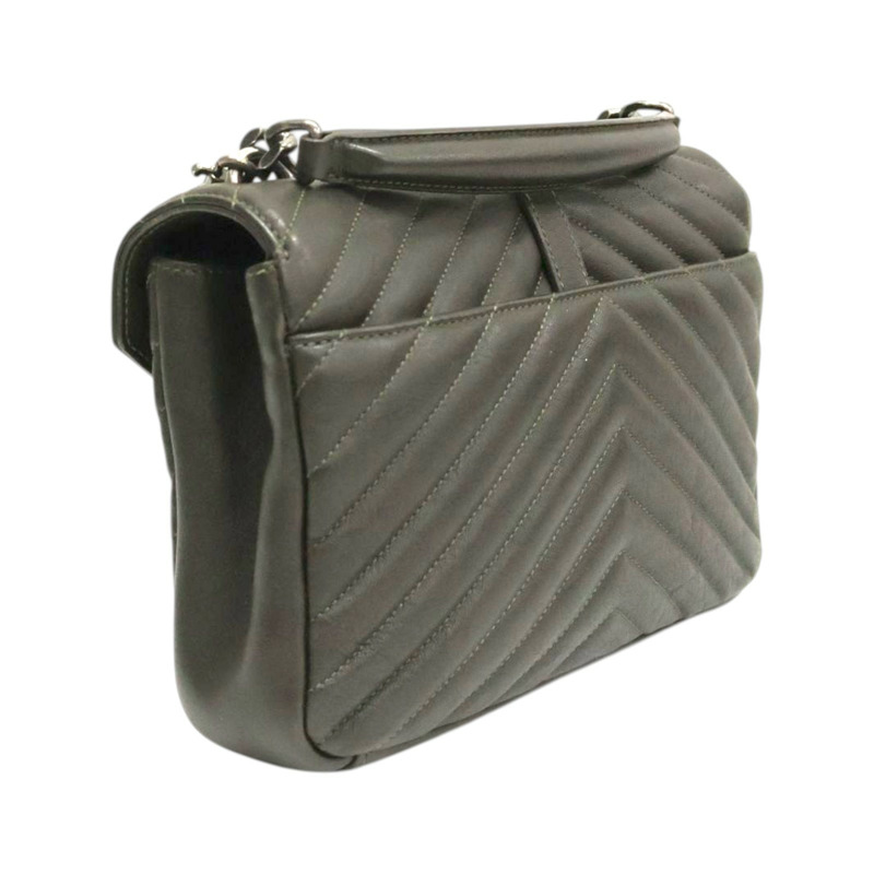 綠色 牛皮 肩背包【SAINT LAURENT YSL 聖羅蘭】 428056-1