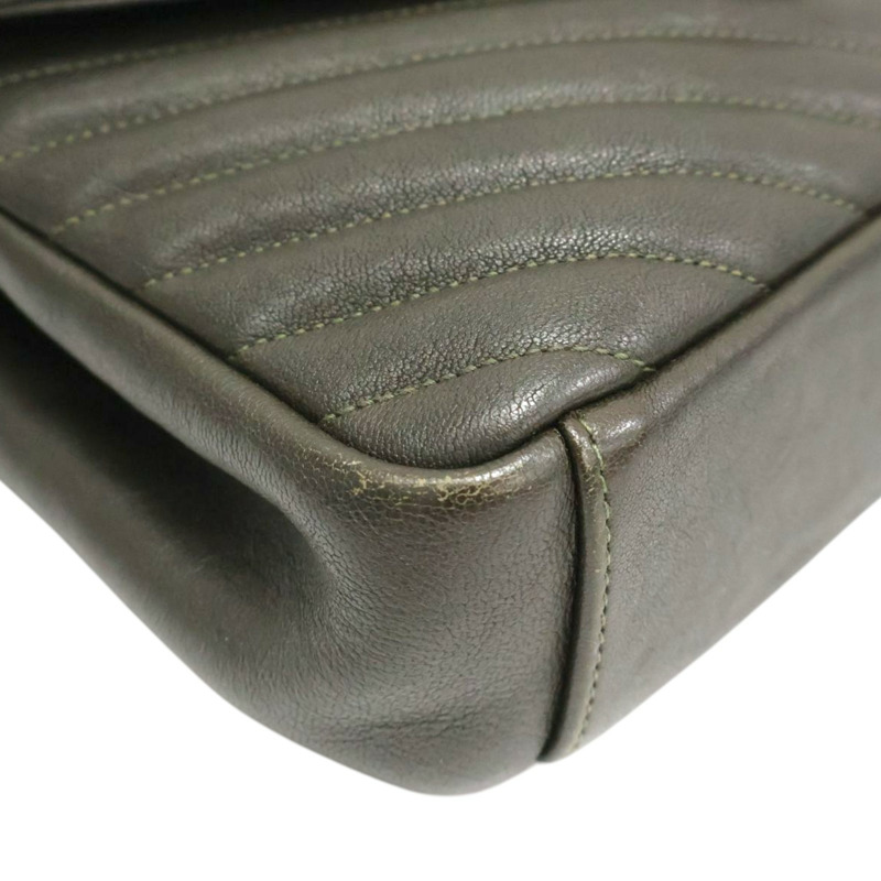 綠色 牛皮 肩背包【SAINT LAURENT YSL 聖羅蘭】 428056-10