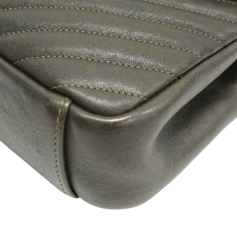 綠色 牛皮 肩背包【SAINT LAURENT YSL 聖羅蘭】 428056-11