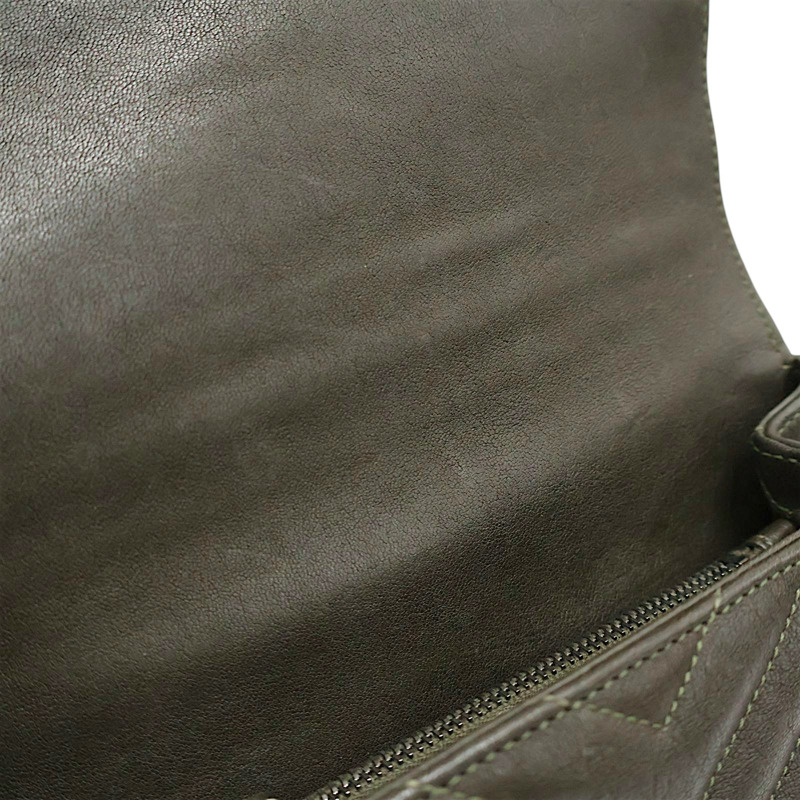 綠色 牛皮 肩背包【SAINT LAURENT YSL 聖羅蘭】 428056-12