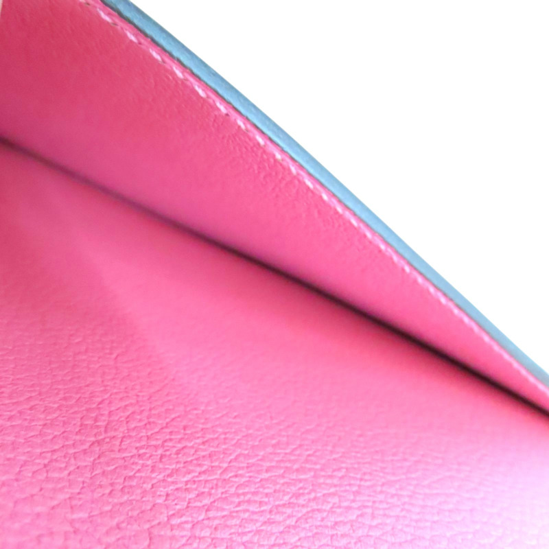 唇膏粉 EVERCOLOR牛皮 Roulis Mini 肩背包 C刻 銀釦【HERMES 愛馬仕】 H070510CK-4