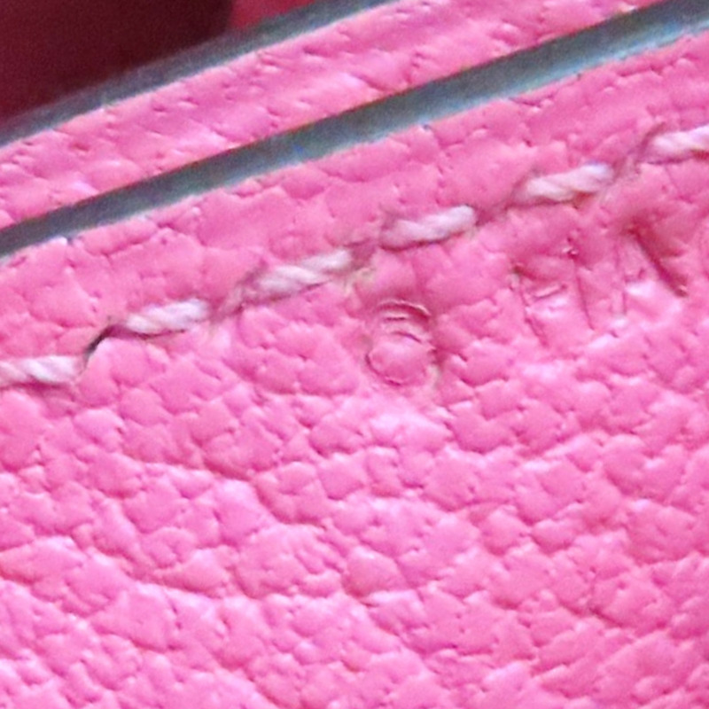 唇膏粉 EVERCOLOR牛皮 Roulis Mini 肩背包 C刻 銀釦【HERMES 愛馬仕】 H070510CK-6