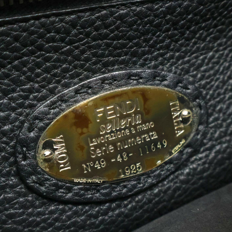 黑色 牛皮 兩用包【FENDI 芬迪】 7VA406-5