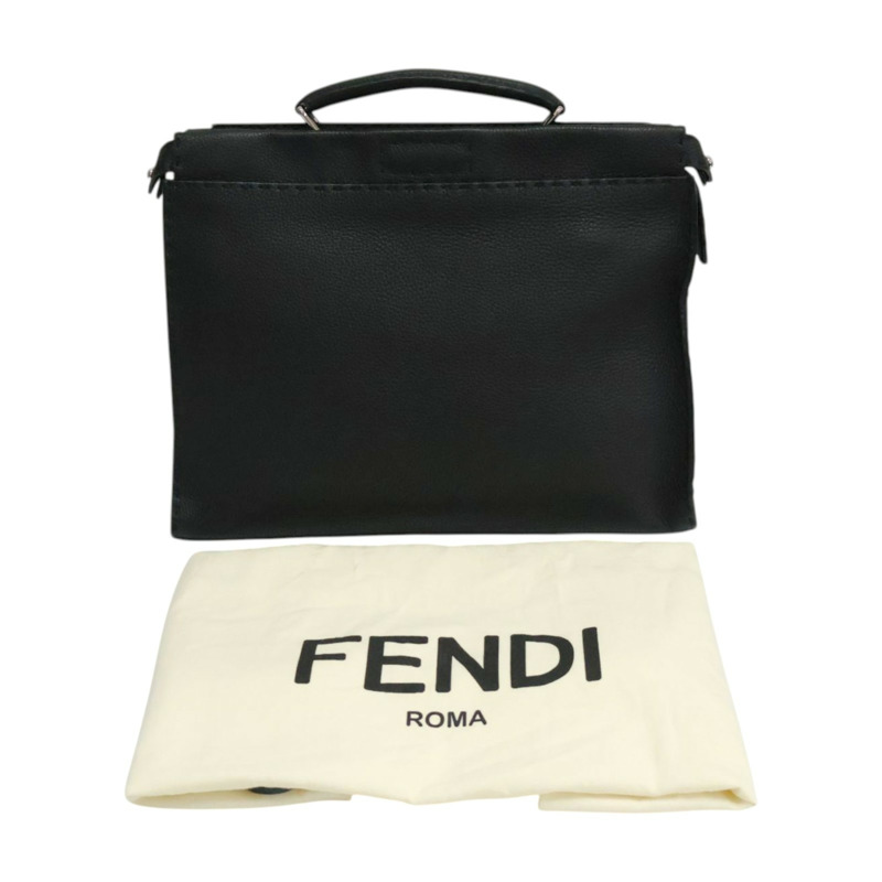 黑色 牛皮 兩用包【FENDI 芬迪】 7VA406-9