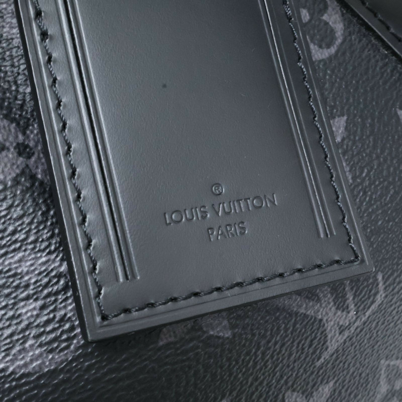 黑色 原花帆布 Keepall Bandouliere 45 兩用包【LOUIS VUITTON LV 路易威登】 M40569-4