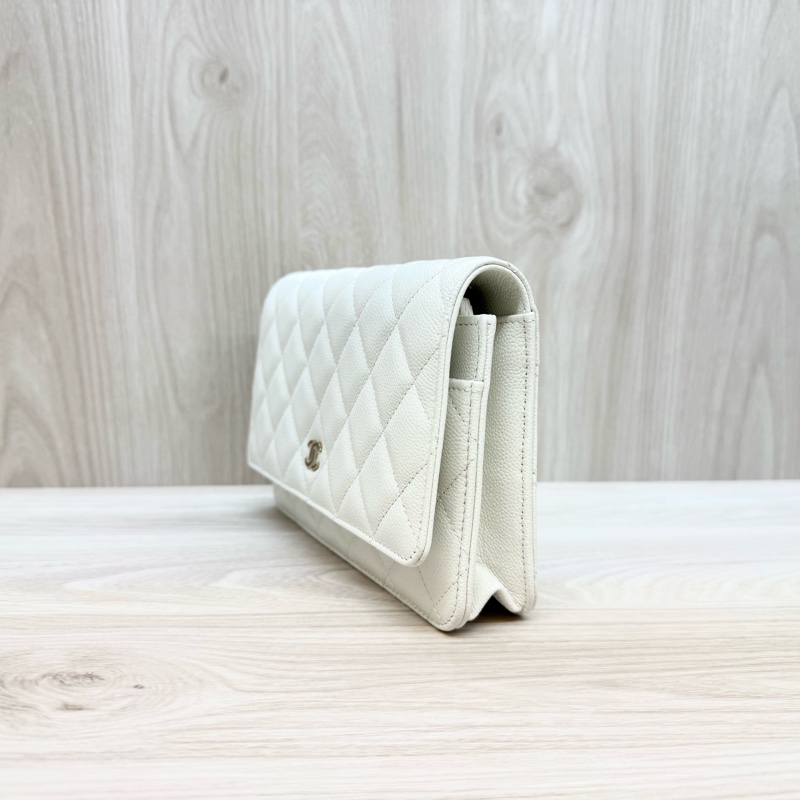 CHANEL白色荔枝皮下蓋WOC AP0250-3