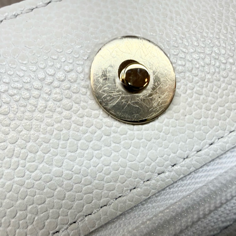 CHANEL白色荔枝皮下蓋WOC AP0250-16