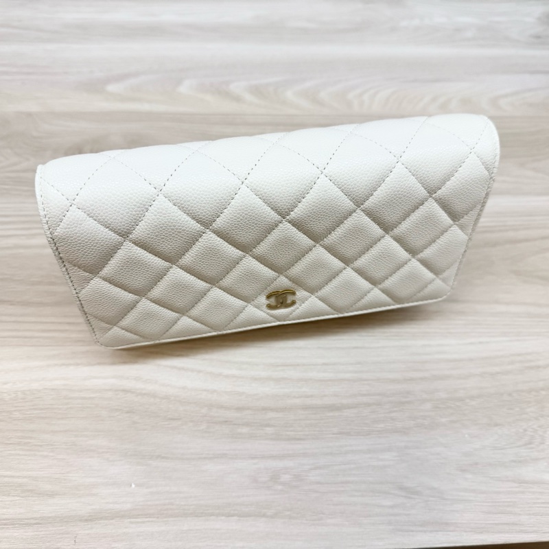 CHANEL白色荔枝皮下蓋WOC AP0250-18