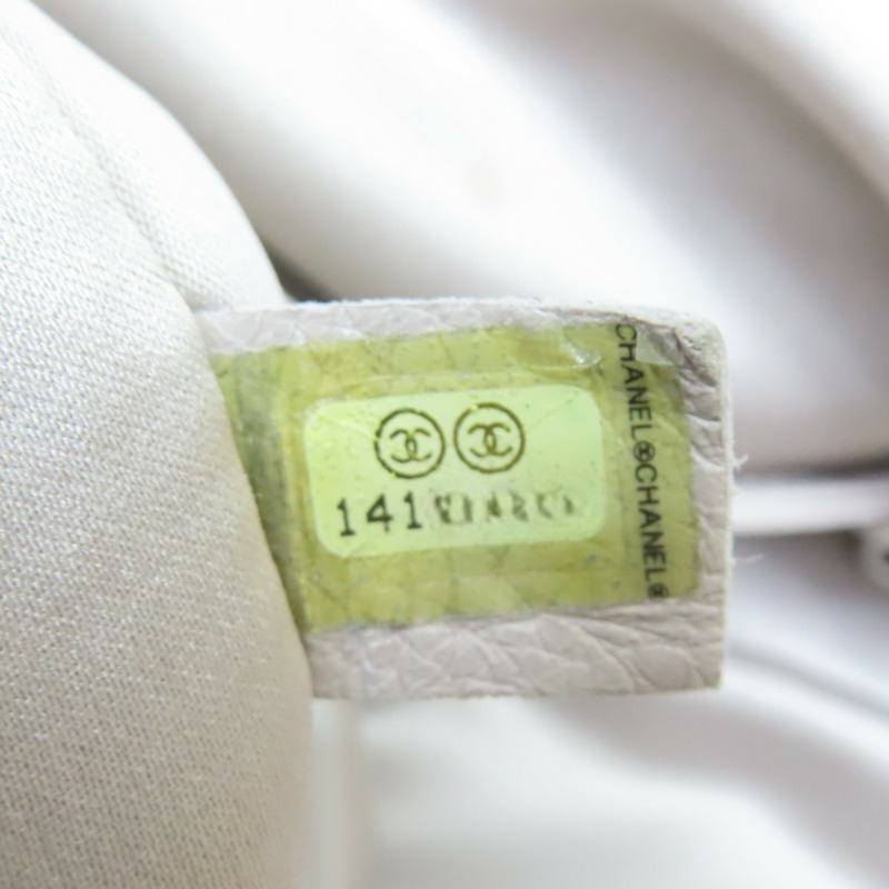 米灰色 牛皮 肩背包 銀釦 (無卡)【CHANEL 香奈兒】 A48019-6