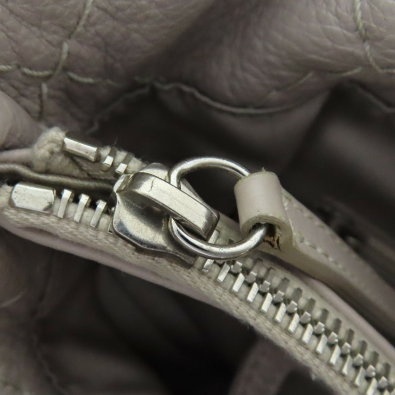 米灰色 牛皮 肩背包 銀釦 (無卡)【CHANEL 香奈兒】 A48019-9