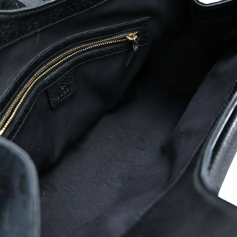 深藍色 緹花帆布 牛皮飾邊 Jackie GG 肩背包【GUCCI 古馳】 124407-2