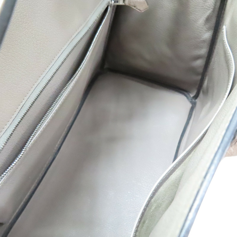 摩絲灰 鴕鳥皮 Birkin 35 柏金包 手提包 口F刻 銀刻【HERMES 愛馬仕】-2