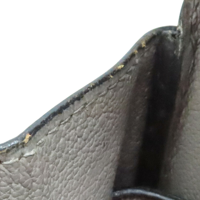 摩絲灰 鴕鳥皮 Birkin 35 柏金包 手提包 口F刻 銀刻【HERMES 愛馬仕】-16