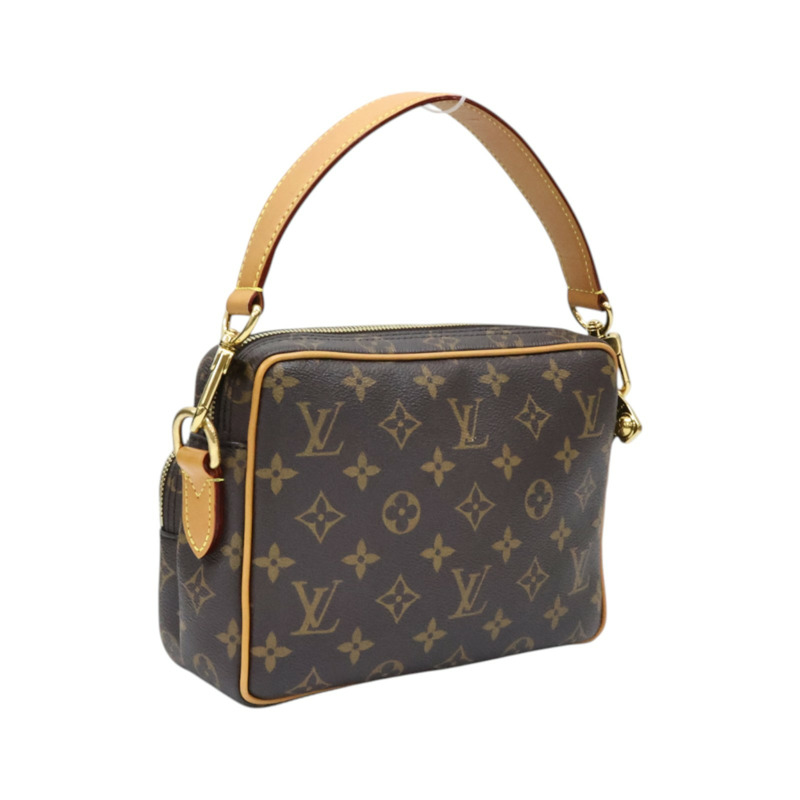 棕色 原花 帆布 Nil 兩用包【LOUIS VUITTON LV 路易威登】 M14016-1
