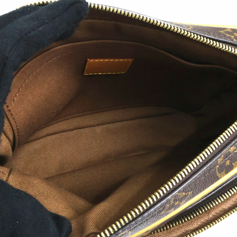 棕色 原花 帆布 Nil 兩用包【LOUIS VUITTON LV 路易威登】 M14016-2