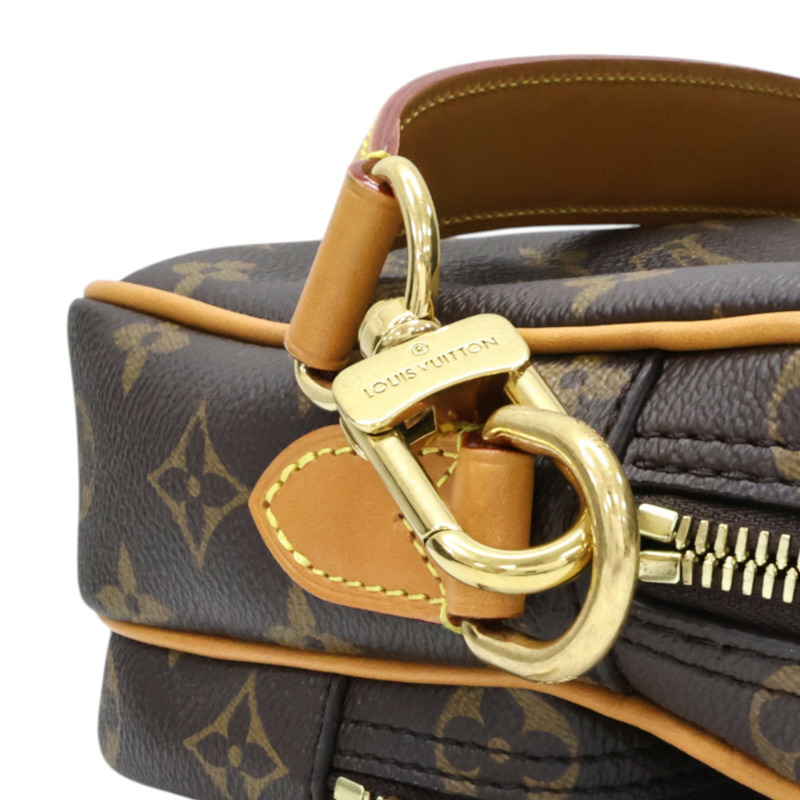 棕色 原花 帆布 Nil 兩用包【LOUIS VUITTON LV 路易威登】 M14016-10