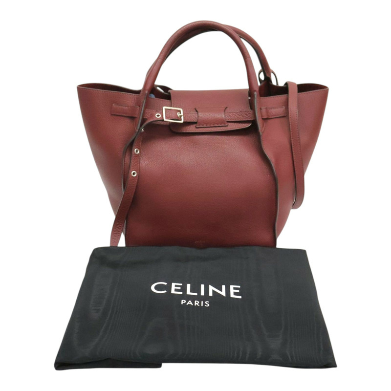 酒紅色 牛皮 兩用包【CELINE 賽琳】 189313A4U.38NO-8
