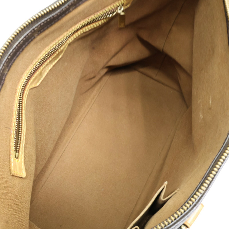 棕色 原花帆布 Cabas Mezzo 肩背包【LOUIS VUITTON LV 路易威登】 M51151-2