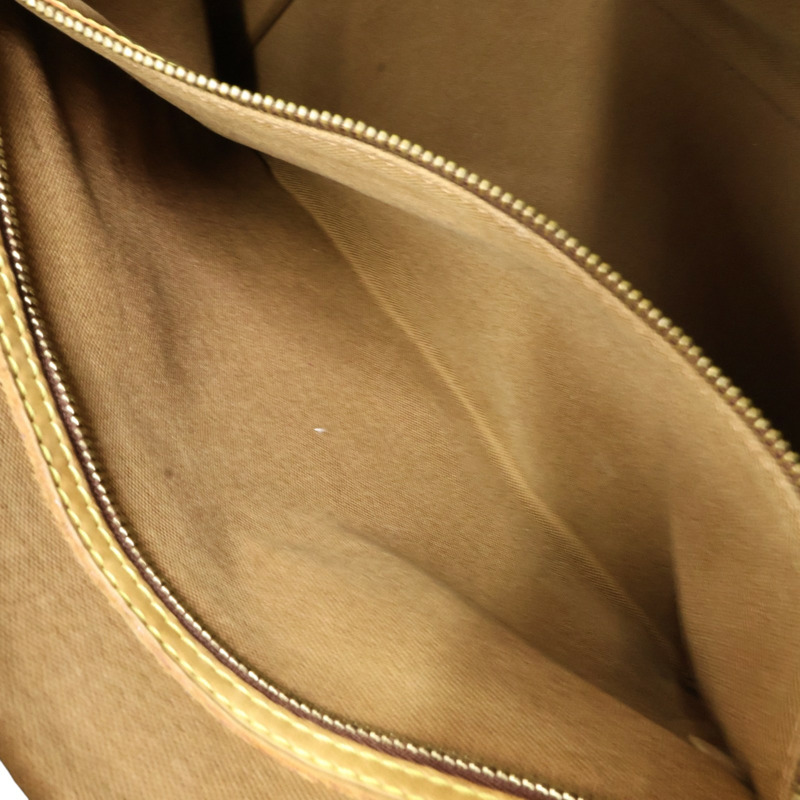 棕色 原花帆布 Cabas Mezzo 肩背包【LOUIS VUITTON LV 路易威登】 M51151-3