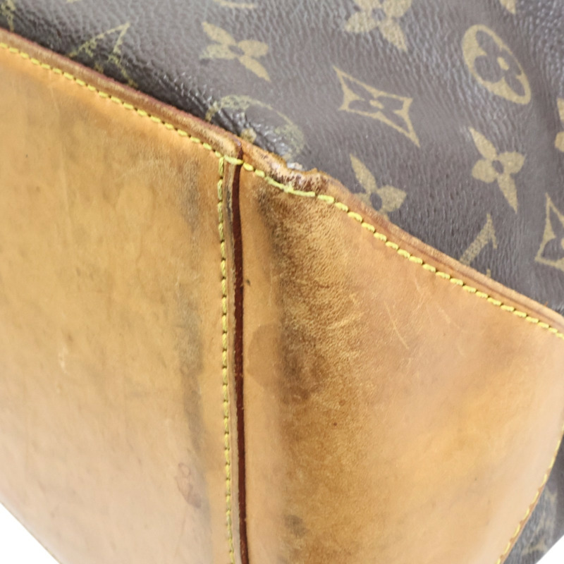 棕色 原花帆布 Cabas Mezzo 肩背包【LOUIS VUITTON LV 路易威登】 M51151-10