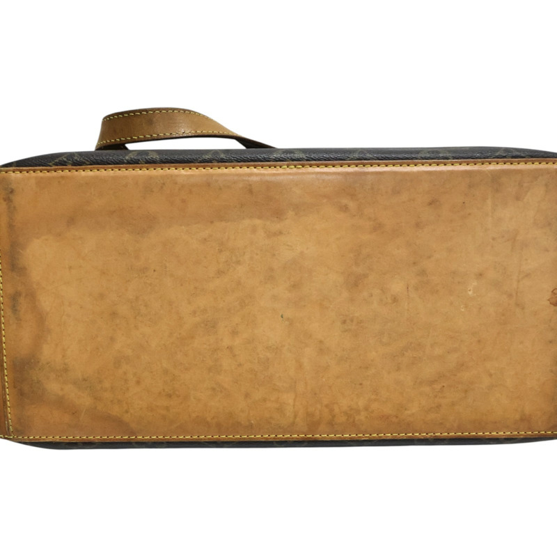 棕色 原花帆布 Cabas Mezzo 肩背包【LOUIS VUITTON LV 路易威登】 M51151-13