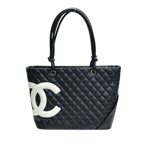 黑色 羊皮 康朋 托特包【CHANEL 香奈兒】 A25169