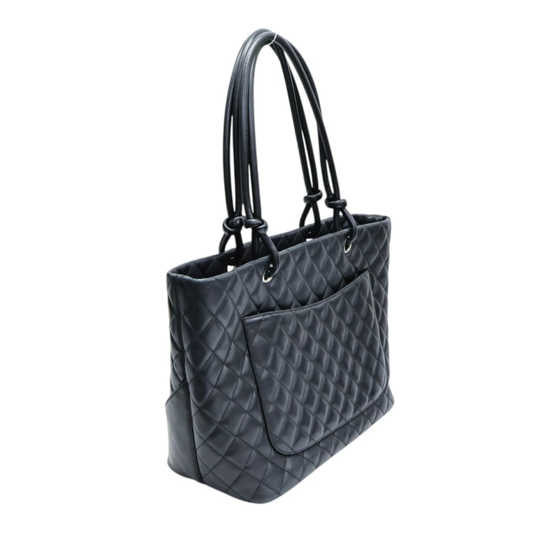 黑色 羊皮 康朋 托特包【CHANEL 香奈兒】 A25169-1