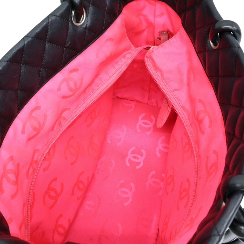 黑色 羊皮 康朋 托特包【CHANEL 香奈兒】 A25169-2