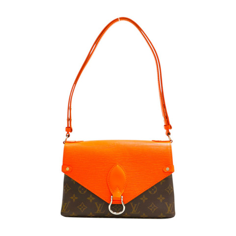 棕色 原花帆布 橘色 Epi水波紋 Saint Michel 肩背包【LOUIS VUITTON LV 路易威登】 M44031