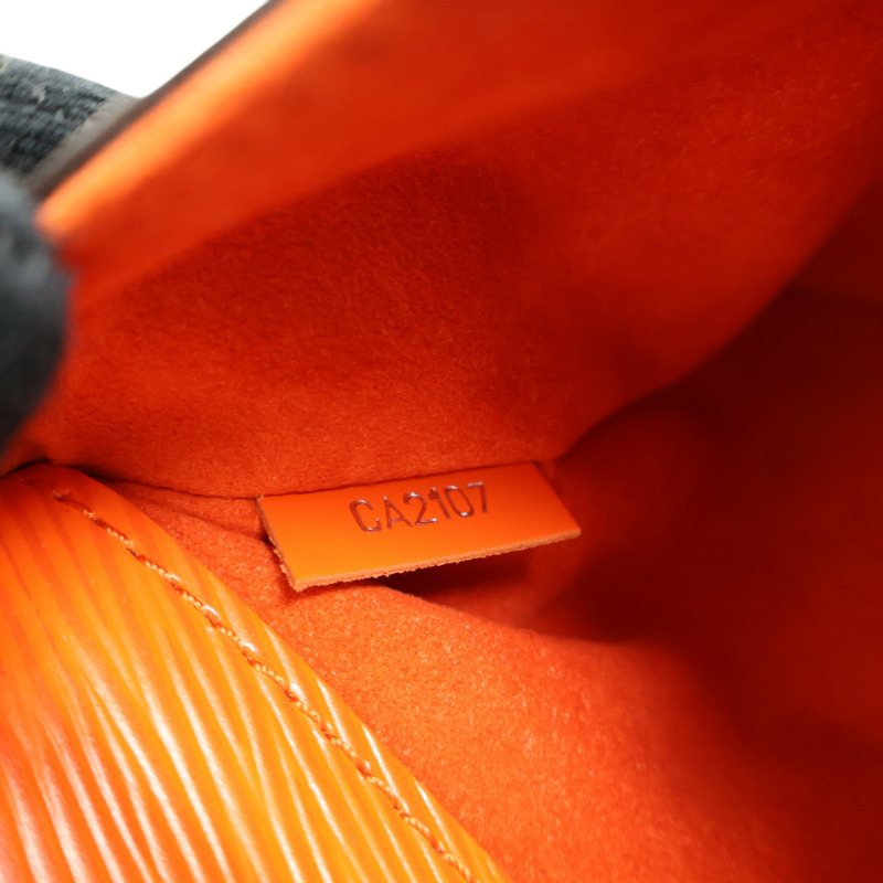 棕色 原花帆布 橘色 Epi水波紋 Saint Michel 肩背包【LOUIS VUITTON LV 路易威登】 M44031-4