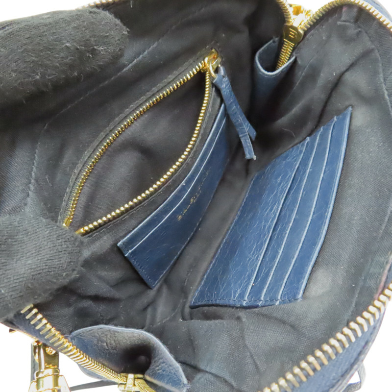 藍色 山羊皮 肩背包【BALENCIAGA 巴黎世家】 488795-3