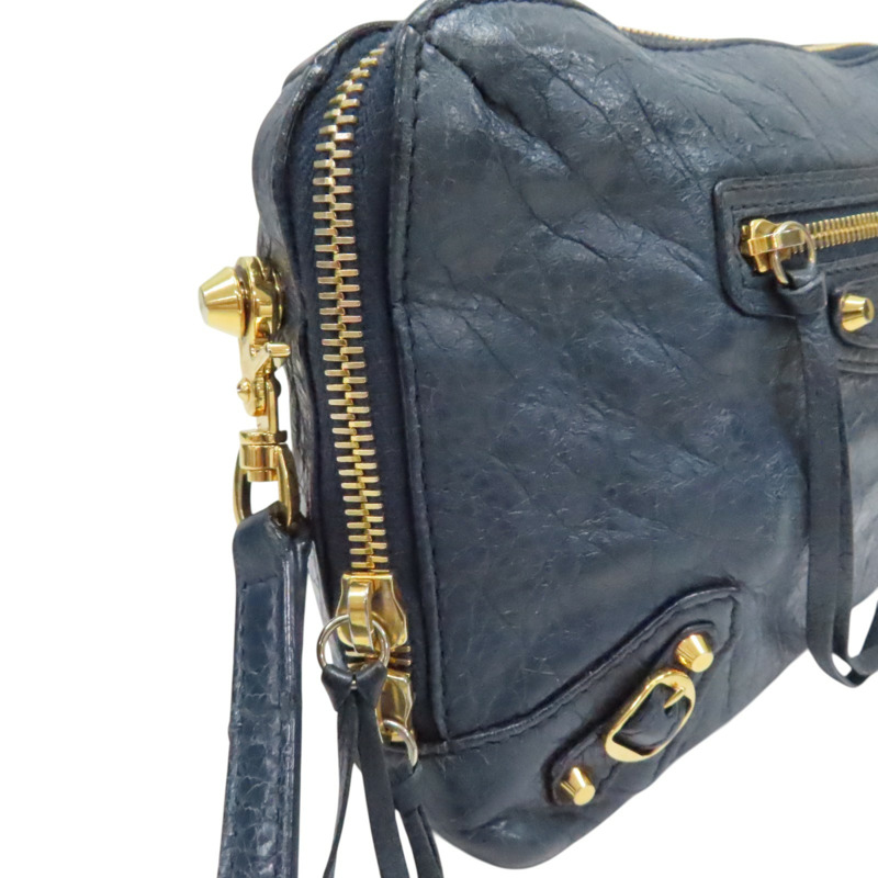 藍色 山羊皮 肩背包【BALENCIAGA 巴黎世家】 488795-6