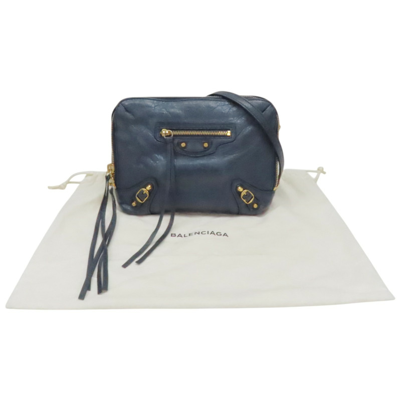 藍色 山羊皮 肩背包【BALENCIAGA 巴黎世家】 488795-8