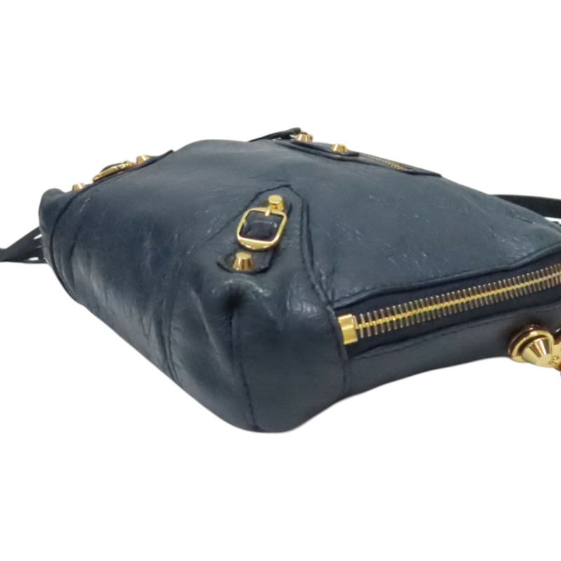 藍色 山羊皮 肩背包【BALENCIAGA 巴黎世家】 488795-9