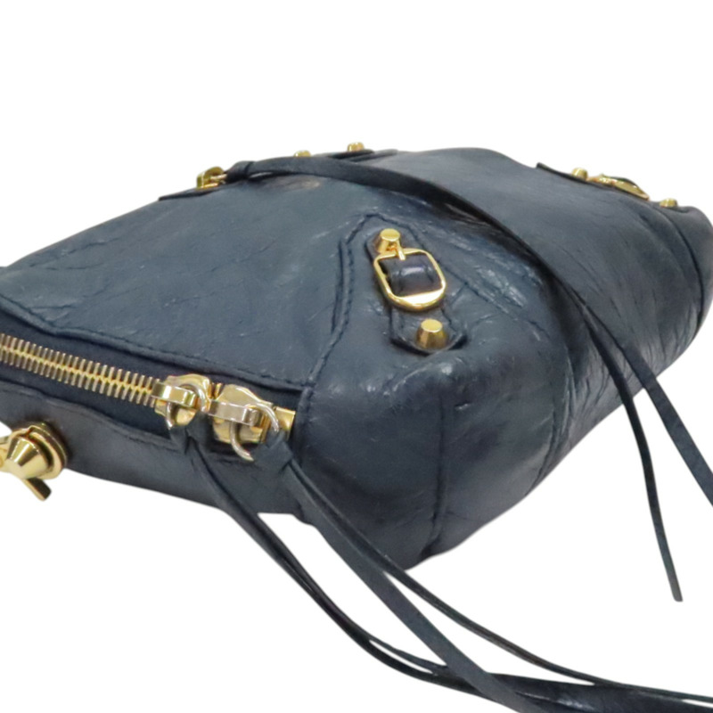 藍色 山羊皮 肩背包【BALENCIAGA 巴黎世家】 488795-10