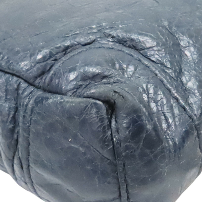 藍色 山羊皮 肩背包【BALENCIAGA 巴黎世家】 488795-11