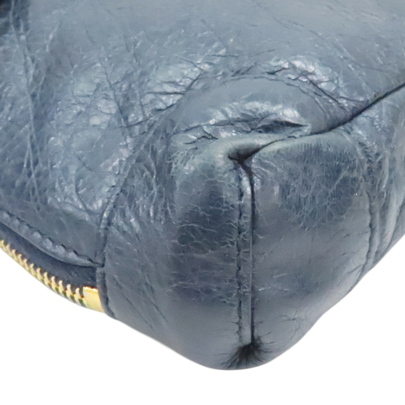 藍色 山羊皮 肩背包【BALENCIAGA 巴黎世家】 488795-12