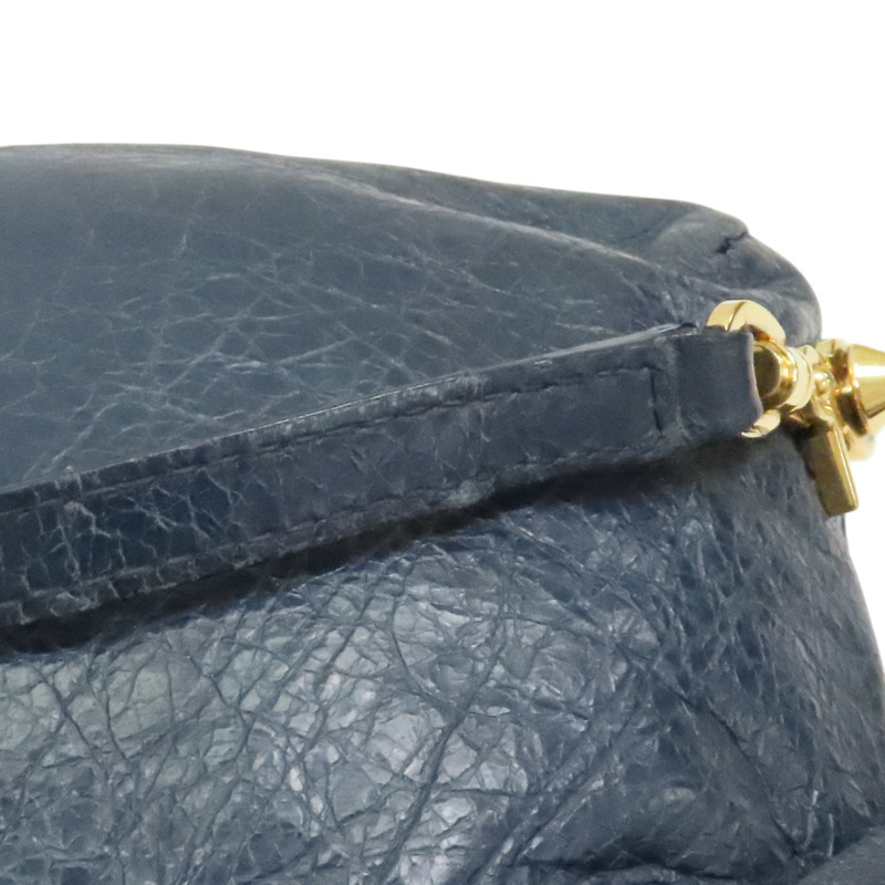 藍色 山羊皮 肩背包【BALENCIAGA 巴黎世家】 488795-13