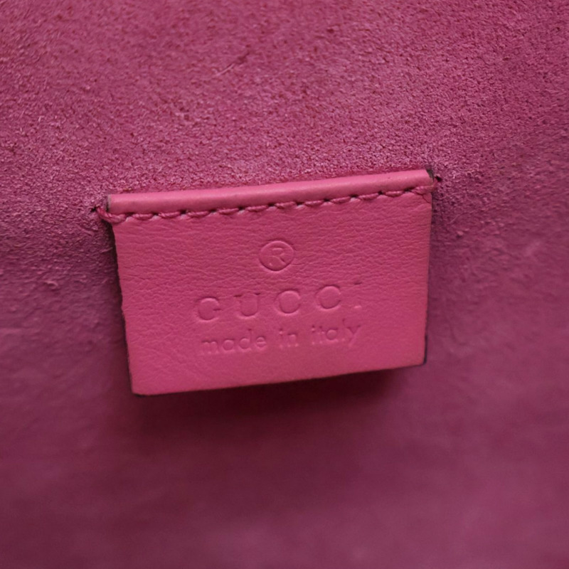 烏木色帆布 粉色麂皮 Dionysus GG Supreme 肩背包【GUCCI 古馳】 421970-5